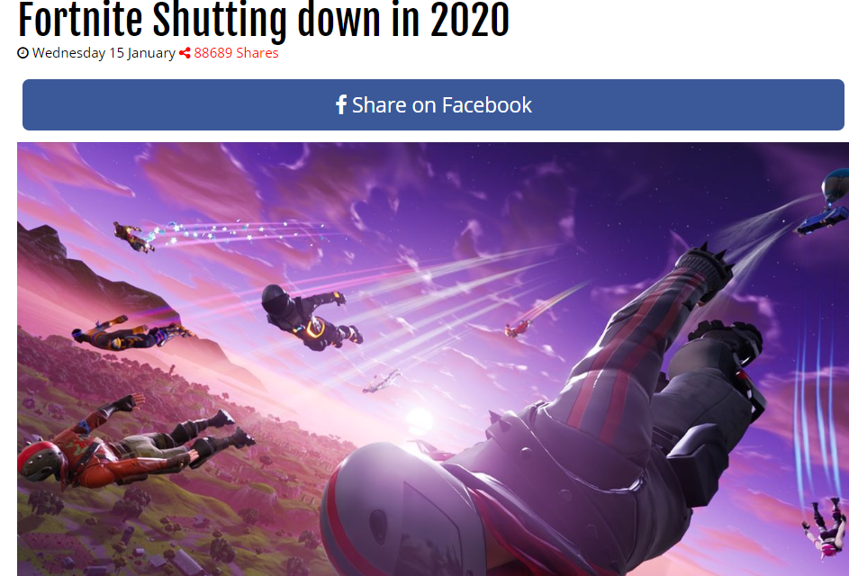 Is Fortnite Shutting Down Fake News Declares Epic Games Wral